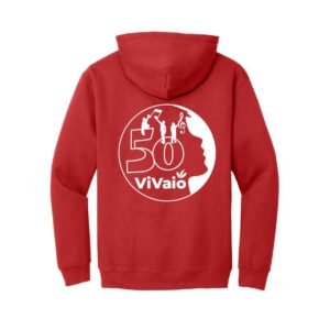 Felpa 50 Anni Vivaio - Cherry Red